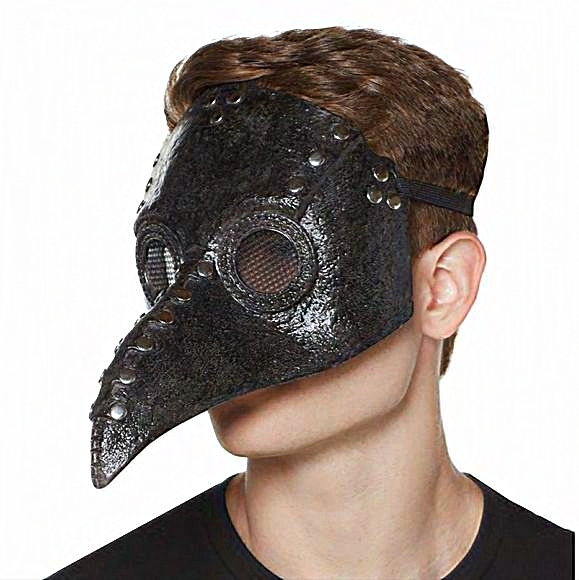 Spirit Accessories Spirit Halloween Plague Doctor Half Mask Costume